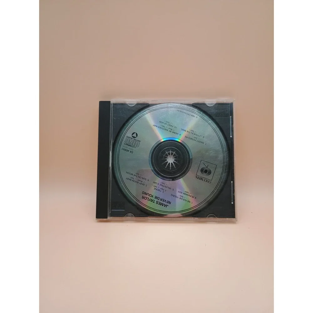 James Taylor Never Die Young CD 1988 Columbia CK 40851 Folk Rock Pop Music - Picture 1 of 2